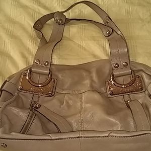 B Makowsky tan shoulder bag